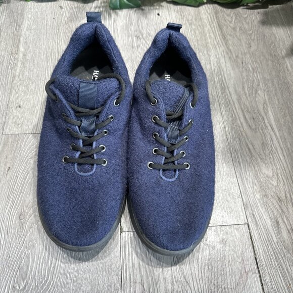 Haflinger Everyday Lace Up Wool Sneaker Men Size 8 Navy Blue main image 7